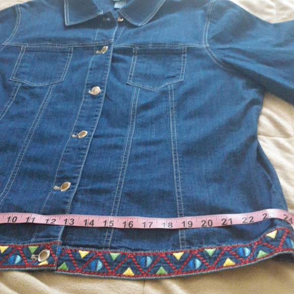 Napa Valley Embroidered Denim Jacket - Picture 6 of 8